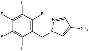 1-((全氟苯基)甲基)-1H-吡唑-4-胺 结构式