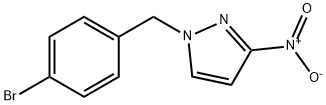 1-[(4-bromophenyl)methyl]-3-nitro-1H-pyrazole 结构式