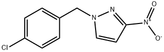1-[(4-chlorophenyl)methyl]-3-nitro-1H-pyrazole 结构式