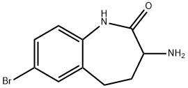 3-Amino-7-bromo-1,3,4,5-tetrahydro-benzo[b]azepin-2-one 结构式