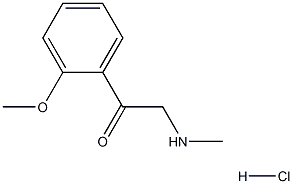 1-(2-methoxyphenyl)-2-(methylamino)ethanone hydrochloride 结构式