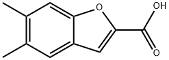 5,6-二甲基-1-苯并呋喃-2-羧酸 结构式