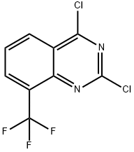 2,4-二氯-8-(三氟甲基)喹唑啉 结构式