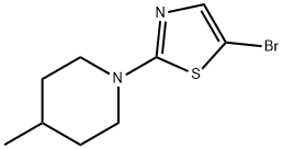 5-bromo-2-(4-methylpiperidin-1-yl)-1,3-thiazole 结构式