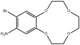 1,4,7,10-Benzotetraoxacyclododecin-12-amine, 13-bromo-2,3,5,6,8,9-hexahydro- 结构式