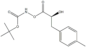 N-(Tert-Butoxy)Carbonyl (2S,3S)-Amino-2-hydroxy-3-(4-methyl-phenyl)propionic acid 结构式