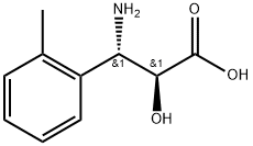 (2S,3S)-3-Amino-2-hydroxy-3-(2-methyl-phenyl)-propionic     acid 结构式