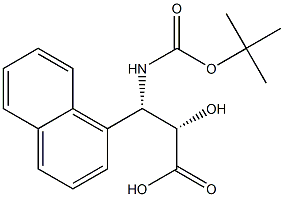 (2S,3S)-3-((叔丁氧基羰基)氨基)-2-羟基-3-(萘-1-基)丙酸 结构式