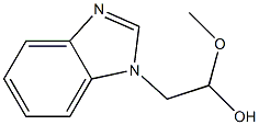 2-BENZOIMIDAZOL-1-YL-1-METHOXY-ETHANOL 结构式