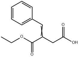 (E)-3-(ethoxycarbonyl)-4-phenylbut-3-enoic acid 结构式