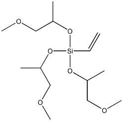 乙烯基三(1-甲氧基-2-丙氧基)硅烷 结构式