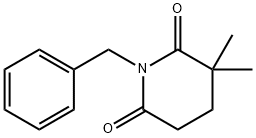 1-benzyl-3,3-dimethylpiperidine-2,6-dione 结构式