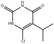 6-氯-5-异丙基嘧啶-2,4(1H,3H)-二酮 结构式