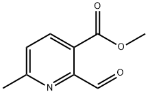 2-甲酰基-6-甲基-3-吡啶甲酸甲酯 结构式