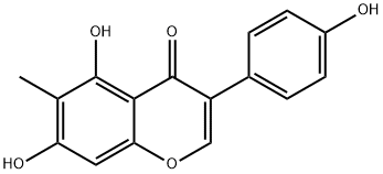 6-甲基染料木素 结构式