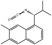 (R)-1-(1-isocyanato-2-methylpropyl)-6,7-dimethylnaphthalene 结构式