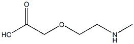 (2-甲氨基乙氧基)-乙酸 结构式