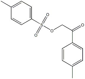 2-(4-methylphenyl)-2-oxoethyl 4-methylbenzenesulfonate 结构式