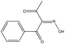 (2Z)-2-hydroxyimino-1-phenylbutane-1,3-dione 结构式