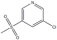 3-氯-5-(甲磺酰基)吡啶 结构式