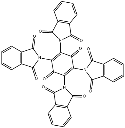 2-[2,4,5-tris(1,3-dioxoisoindol-2-yl)-3,6-dioxocyclohexa-1,4-dien-1-yl]isoindole-1,3-dione 结构式