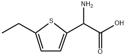 Amino-(5-ethyl-thiophen-2-yl)-acetic acid 结构式