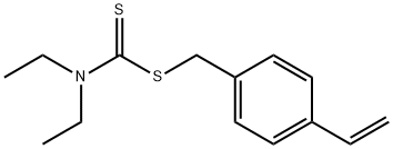 4-VINYLBENZYL DIETHYLCARBAMODITHIOATE 结构式