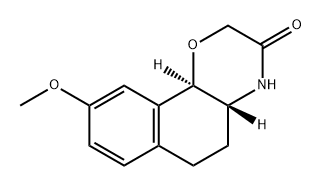 (4aR,10bR)-9-methoxy-4a,5,6,10b-tetrahydro-4H-benzo[h][1,4]benzoxazin-3-one 结构式