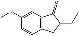 2-乙基-6-甲氧基茚-1-酮 结构式