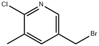 5-(Bromomethyl)-2-chloro-3-methylpyridine 结构式