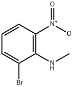 2-溴-N-甲基-6-硝基苯胺 结构式