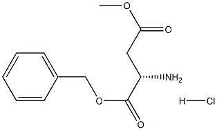 L-Aspartic acid-4-methyl-1-benzyl ester hydrochloride 结构式