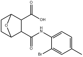 3-((2-bromo-4-methylphenyl)carbamoyl)-7-oxabicyclo[2.2.1]heptane-2-carboxylic acid 结构式