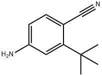 4-氨基-2-叔丁基苯甲腈 结构式