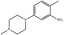 2-甲基-5-(4-甲基-1-哌嗪基)苯胺 结构式