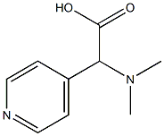 2-(二甲氨基)-2-(吡啶-4-基)乙酸 结构式