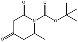 TERT-BUTYL 4,6-DIOXO-2-METHYLPIPERIDINE-1-CARBOXYLATE 结构式