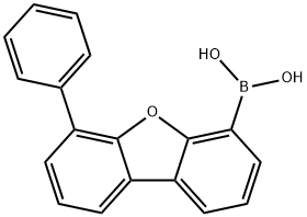 6-苯基二苯并呋喃-4-硼酸 结构式