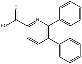 5,6-diphenyl-2-Pyridinecarboxylic acid 结构式