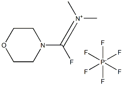 N-(氟(吗啉代苯基)亚甲基)-N-二甲基六氟磷酸盐 结构式