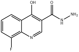 8-fluoro-4-hydroxyquinoline-3-carbohydrazide 结构式