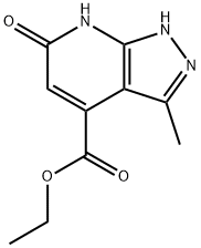 Ethyl 3-methyl-6-oxo-6,7-dihydro-1H-pyrazolo[3,4-b]pyridine-4-carboxylate 结构式