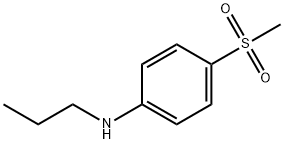 4-(甲基磺酰基)-N-丙基苯胺 结构式