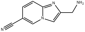 2-氨基甲基咪唑并[1,2-A〕吡啶-6-甲腈 结构式