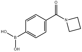 4-(Azetidine-1-carbonyl)phenylboronic Acid 结构式