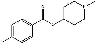 1-甲基哌啶-4-基 4-碘苯甲酸酯 结构式