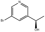 (R)-1-(5-溴吡啶-3-基)乙-1-醇 结构式