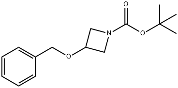 3-苄氧基-氮杂环丁烷-1-羧酸叔丁基酯 结构式