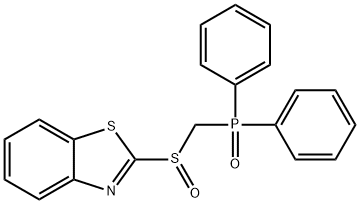 ((Benzo[d]thiazol-2-ylsulfinyl)methyl)diphenylphosphine oxide 结构式