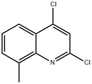 2,4-二氯-8-甲基喹啉 结构式